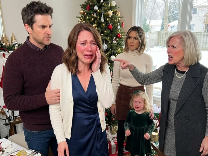 At Christmas Dinner, My MIL Sl3pped Me Three Times and Called Me Trash—Then Pointed at My 3-Year-Old Daughter and Said, “Take That Trash and Get Out.”