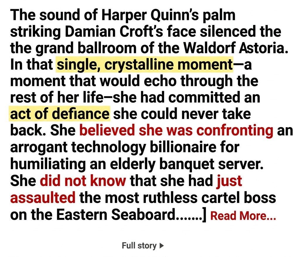 A Brave Woman Slapped a Millionaire for Humiliating a Stranger—Then the Mafia Boss Rose to Protect Her