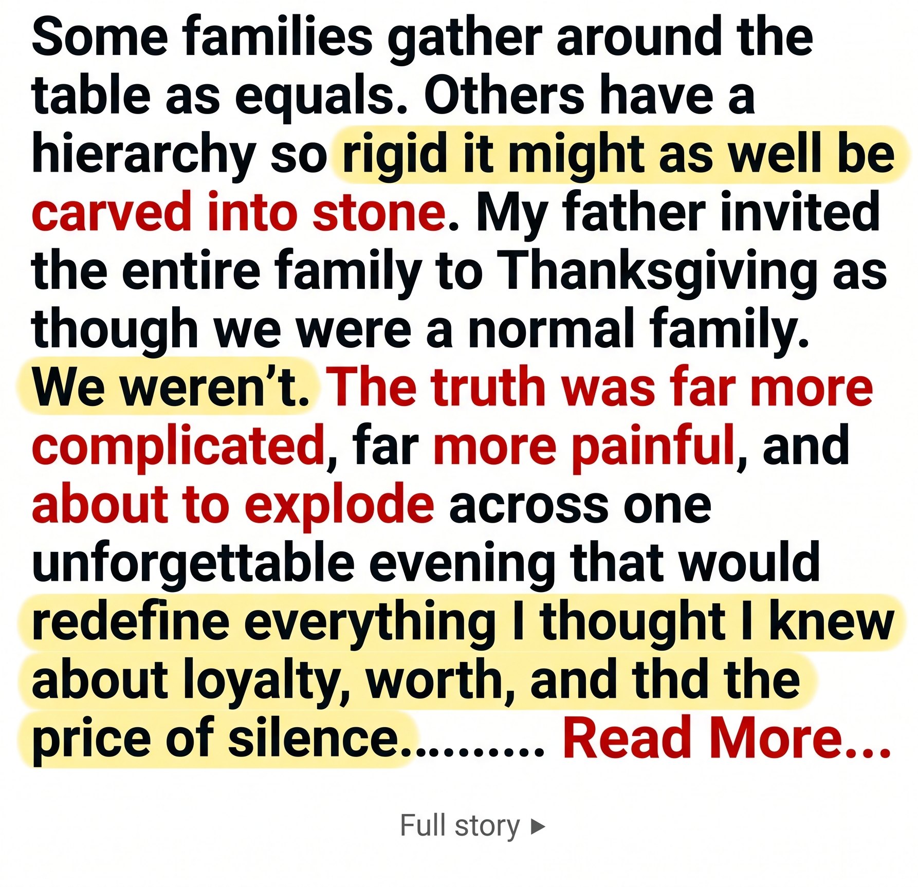 thanksgiving family drama teaser