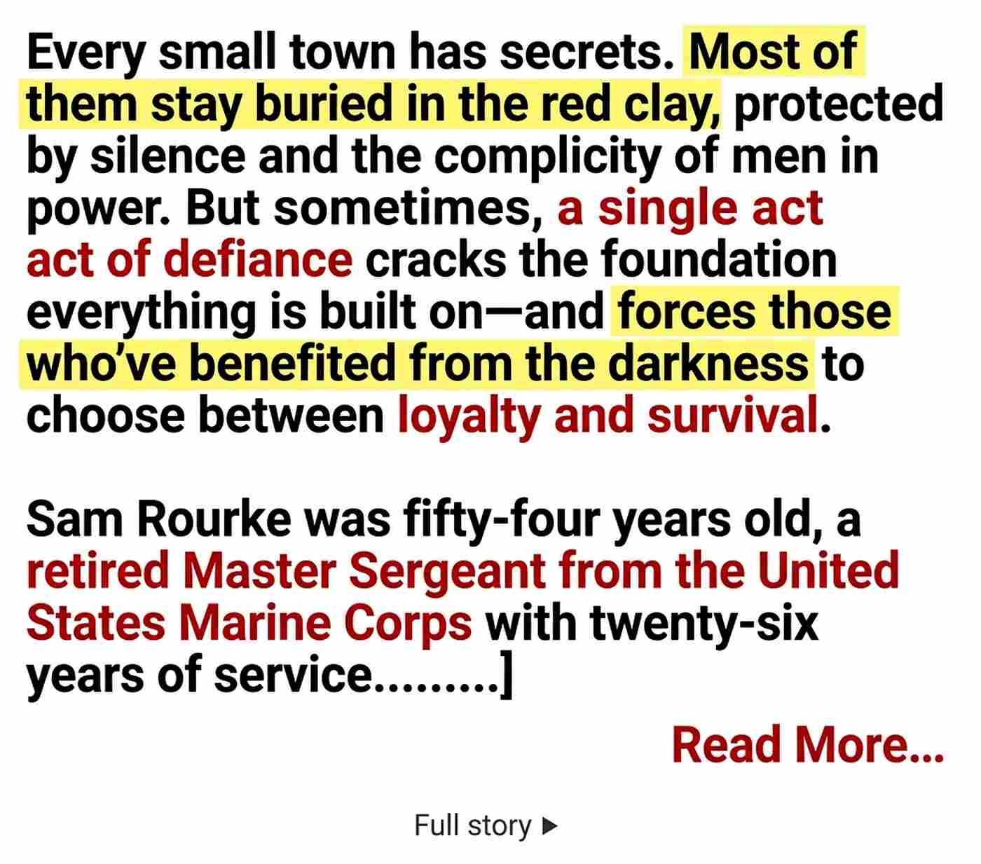 small town secrets story