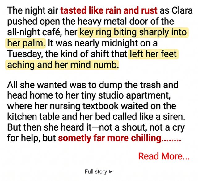 clara's chilling midnight discovery