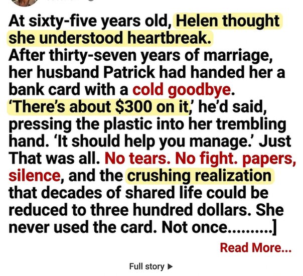 helen's heartbreaking divorce story