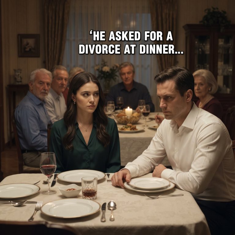 divorce announcement at dinner